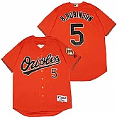 Orioles 5 Brooks Robinson Orange Cool Base Jersey,baseball caps,new era cap wholesale,wholesale hats